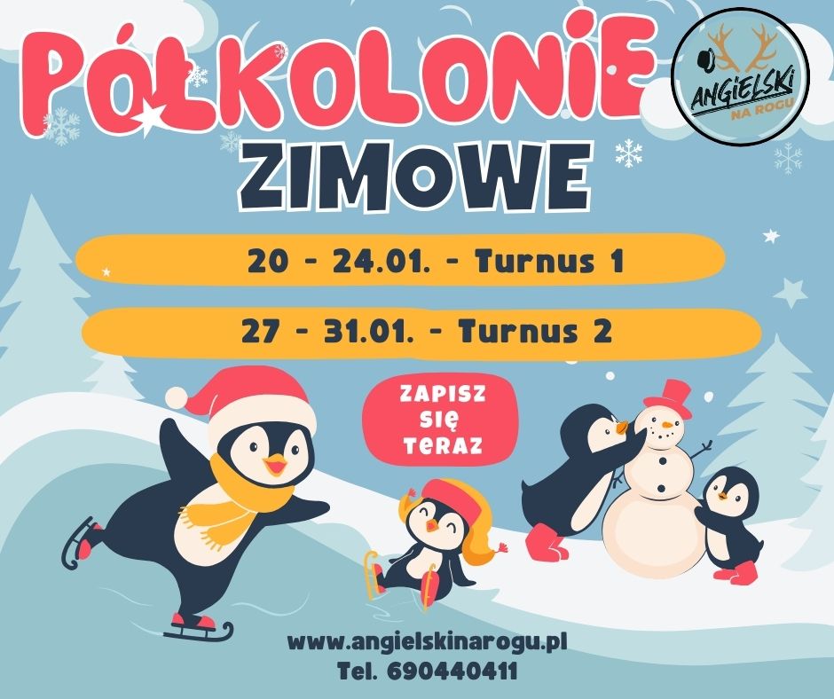 Półkolonie Zimowe 2025 ze Szkołą Angielski na Rogu